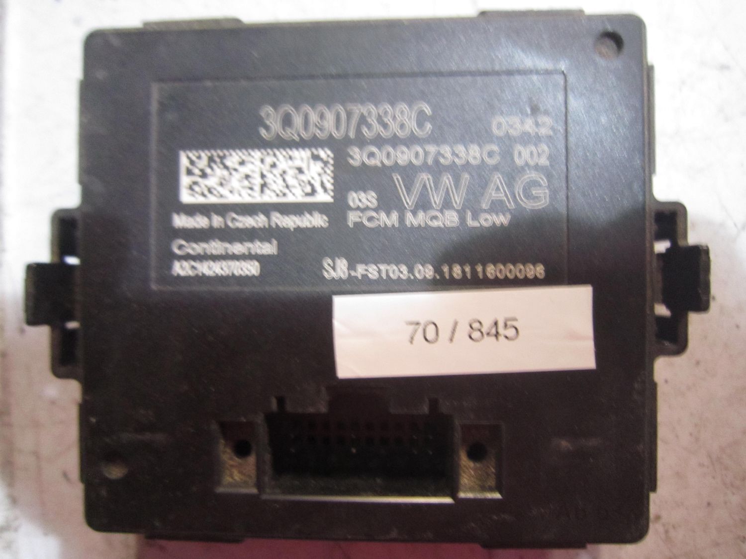 70-845 Modulo di Controllo Continental 3Q0907338C   A2C1424370350    AUDI  Varie