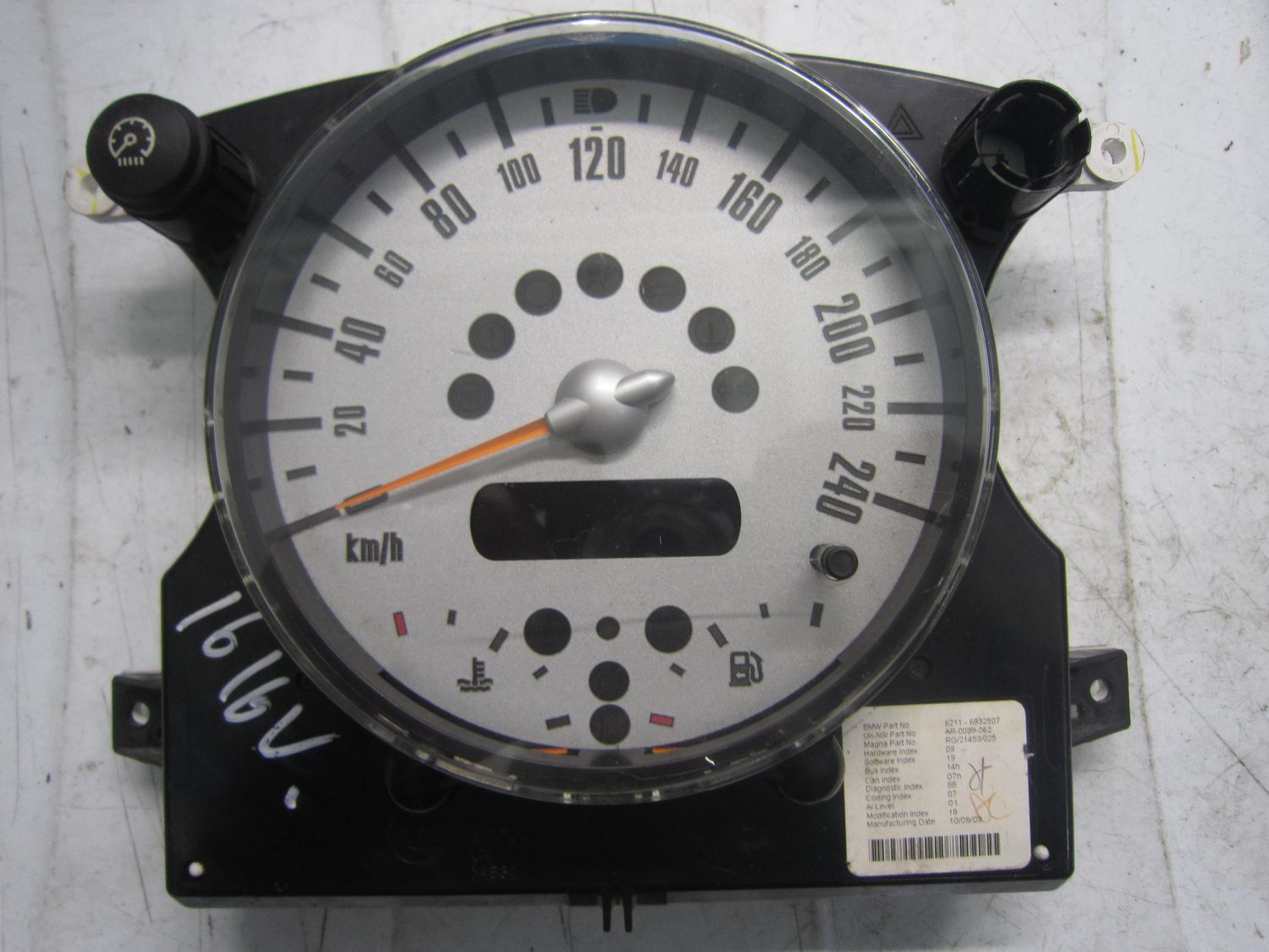40-622 Quadro Strumenti / Contachilometri Bmw 6211-6932507 62116932507 6211-67379411    MINI Benzina One