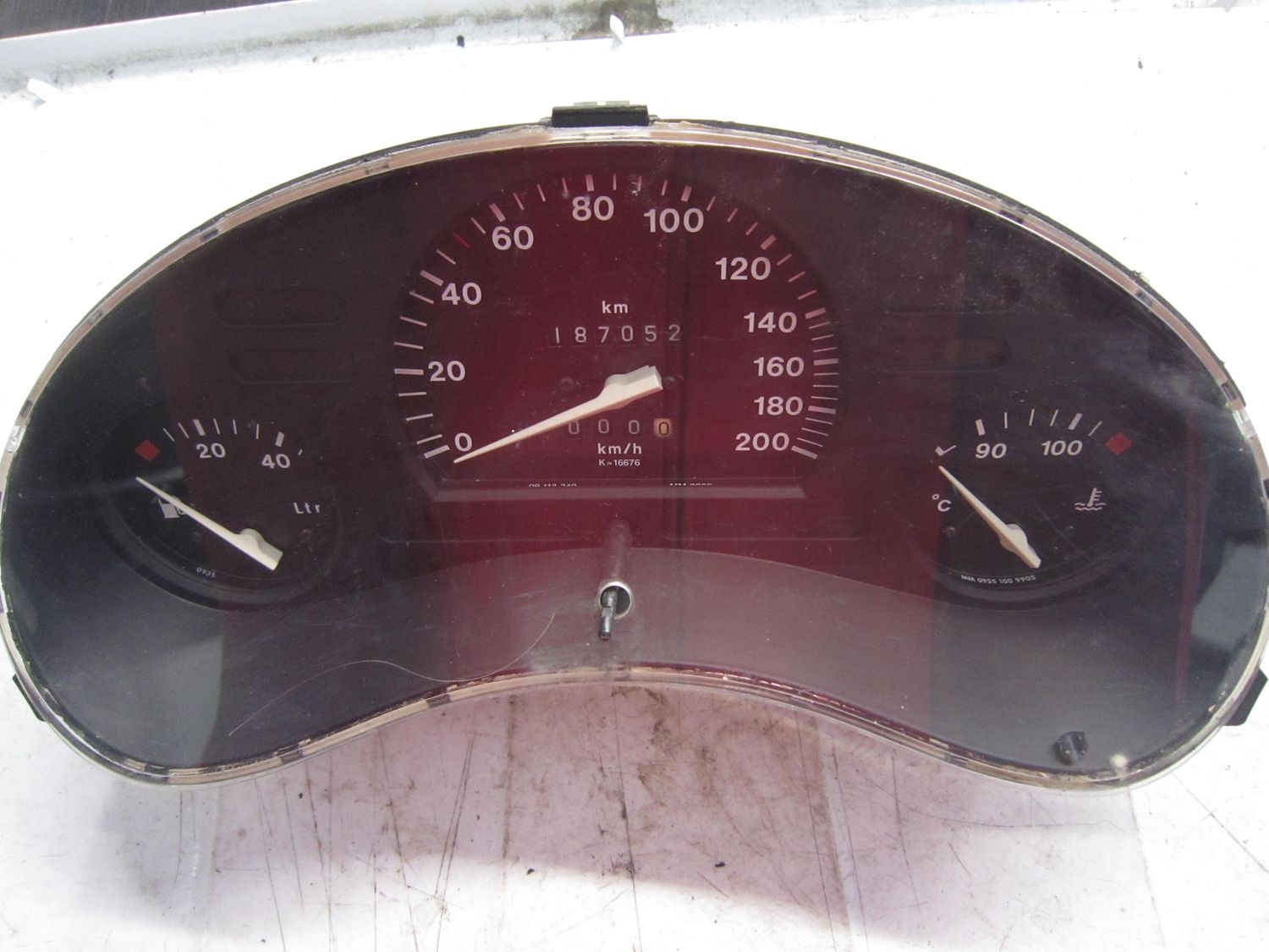 40-648 Quadro Strumenti / Contachilometri Jaeger 90534389   0905 110 0010    OPEL Benzina CORSA