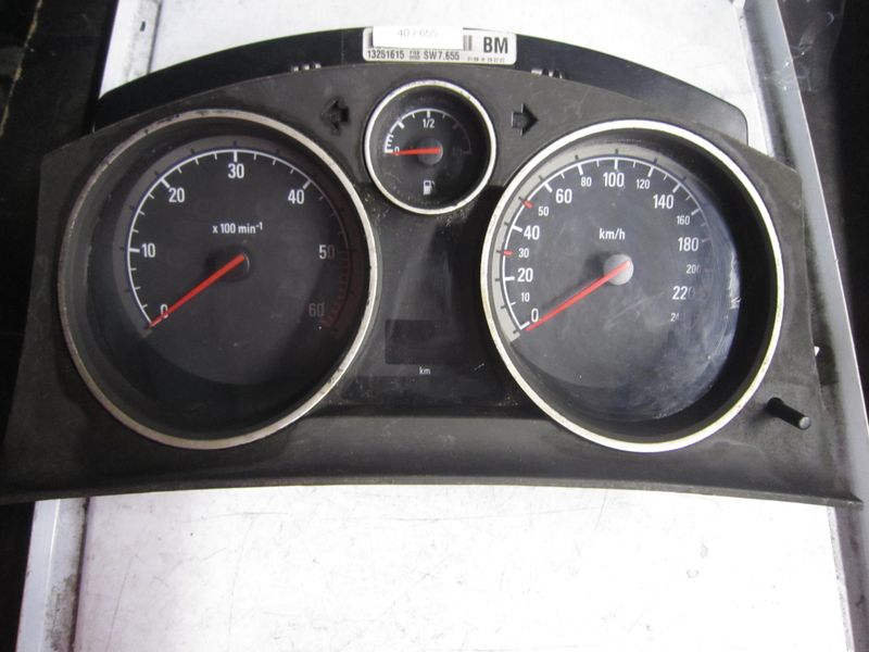 40-655 Quadro Strumenti / Contachilometri Siemens 13251615   A2C53164392 SW: 7.655   OPEL Diesel Astra