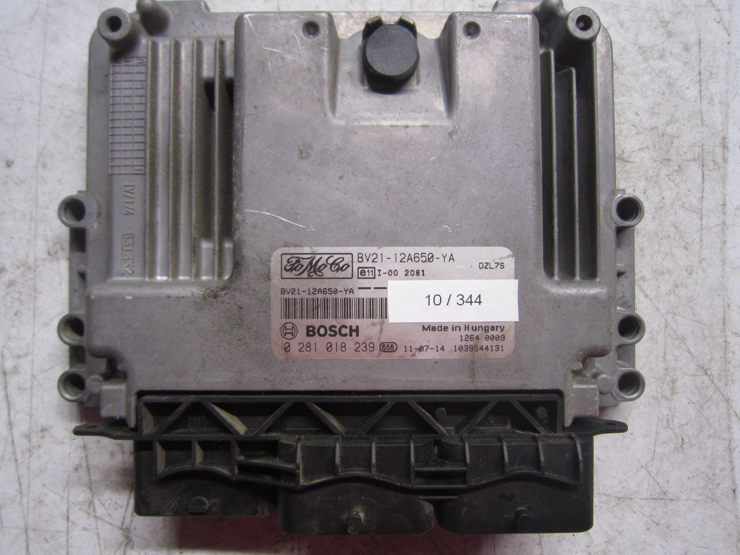 10-344 Centralina Motore Bosch 0 281 018 239 0281018239 BV21 12A650 YA 1039S44131   FORD Diesel Fiesta