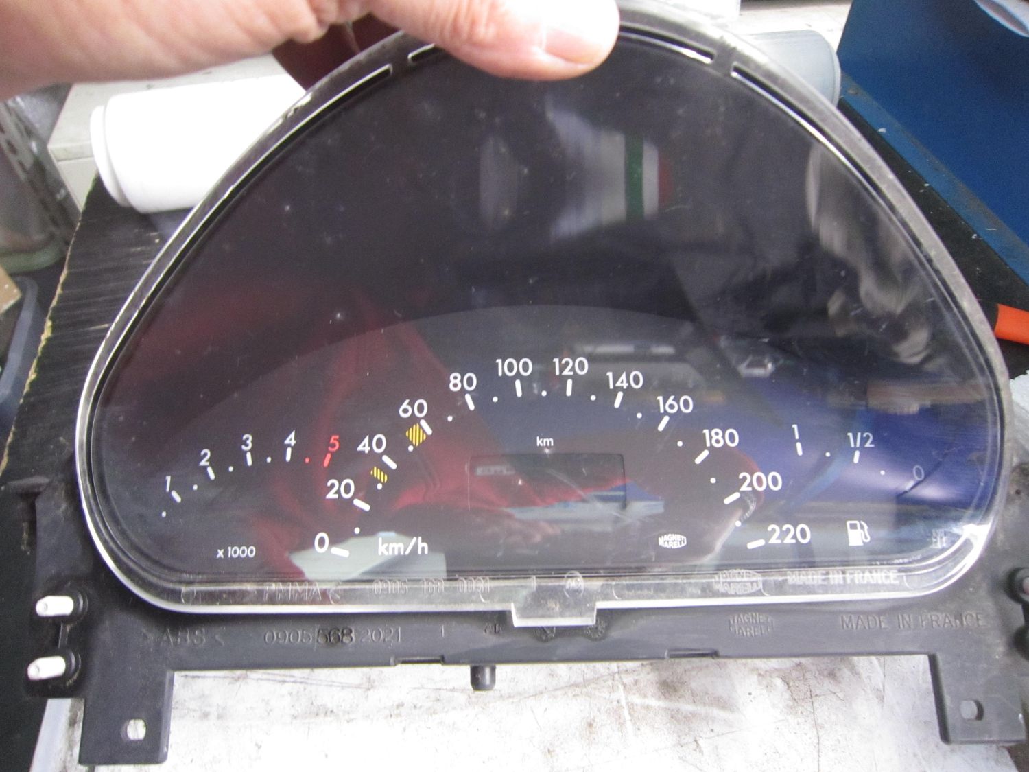 40-680 Quadro Strumenti / Contachilometri Magneti Marelli 0905 268 0091 09052680091 A 168 540 8711 Q6   MERCEDES Diesel Classe A