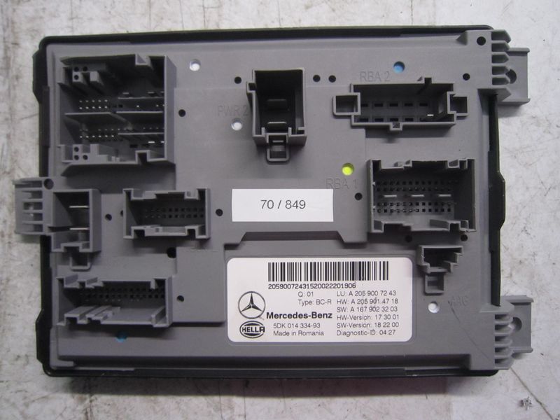 70-849 Centralina Modulo Confort Hella Kg 5DK 014 334-93 5DK01433493 A 205 900 72 43 A 205 901 47 18 A 167 902 32 03  MERCEDES  VARIE