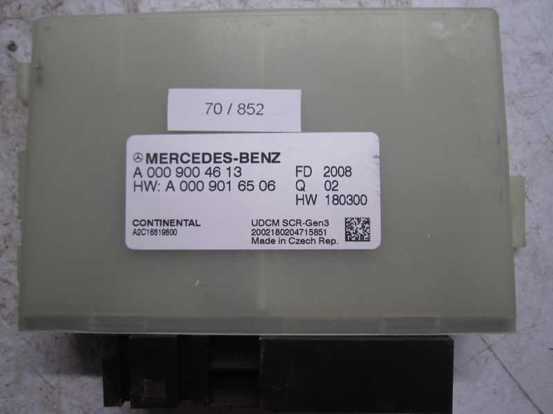 70-852 Modulo Controllo Emissioni Continental A 000 900 46 13 A0009004613 A2C16819800 A0009016506   MERCEDES Diesel Classe A