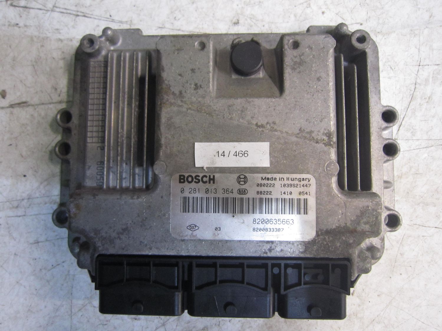 14-466 Centralina Motore Bosch 0 281 013 364 0281013364 8200635663 1039S21447 8200833387  RENAULT Diesel Master