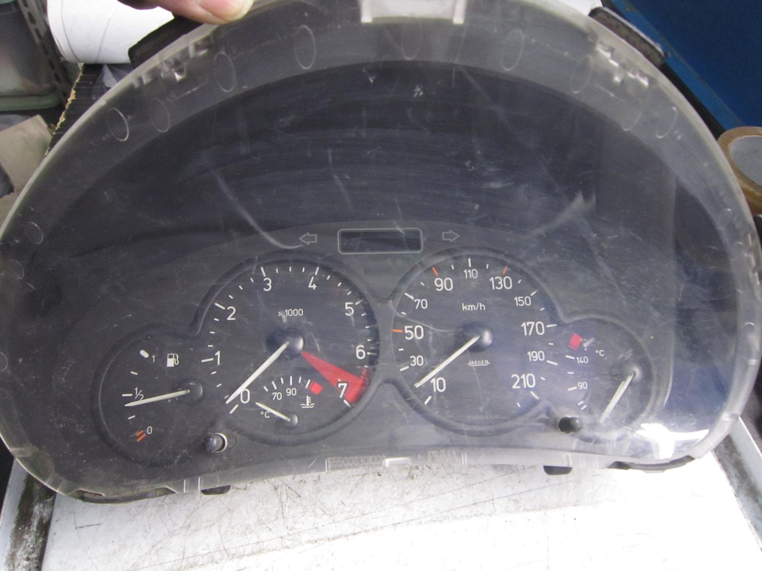 40-725 Quadro Strumenti / Contachilometri Jaeger 9648837080   5550003000 5550003001 555000301202  PEUGEOT Benzina 206