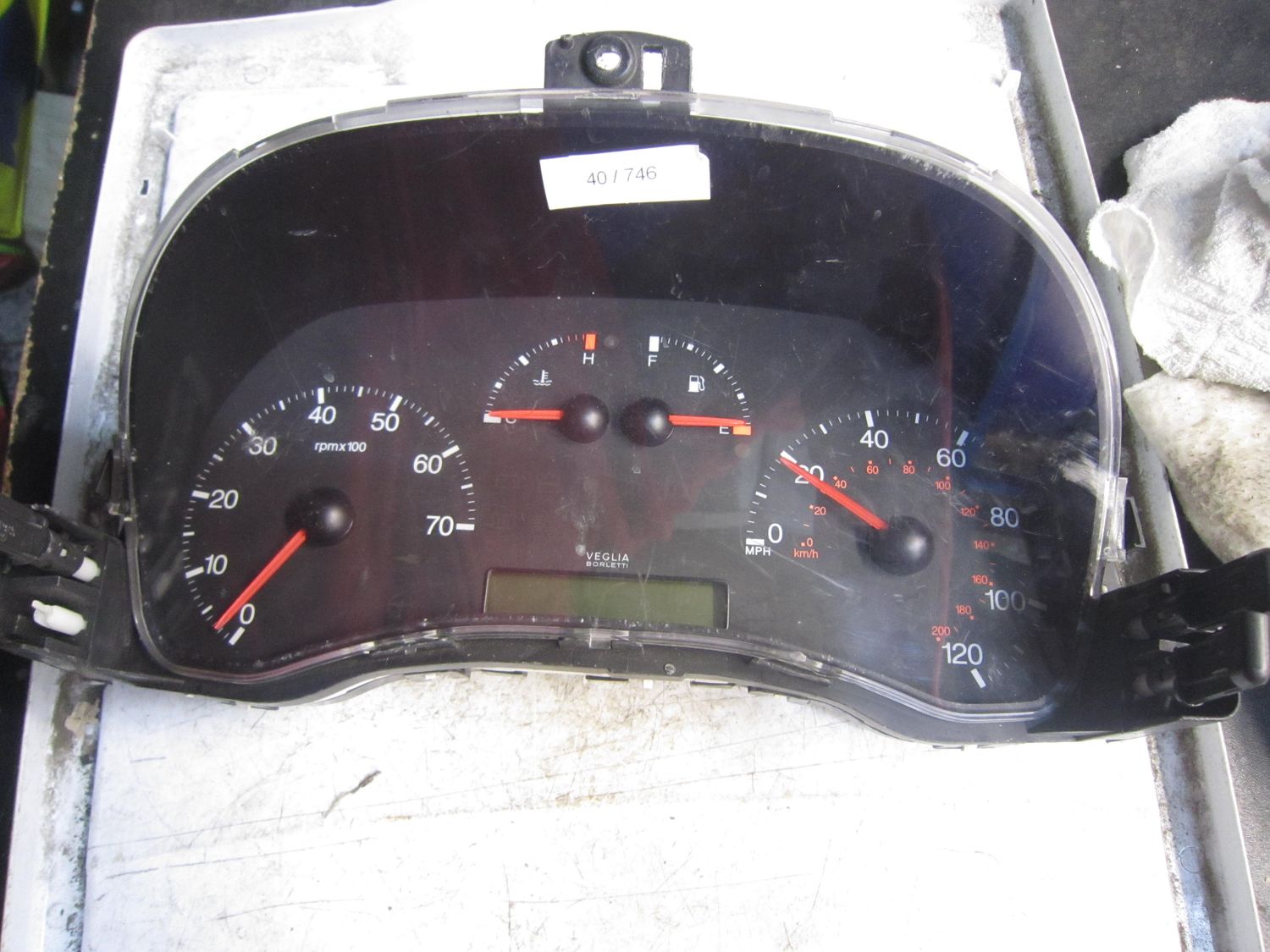 40-746 Quadro Strumenti / Contachilometri Alfa Romeo / Fiat / Lancia 46812962   503.000.341.300 606307002H    FIAT Benzina Punto