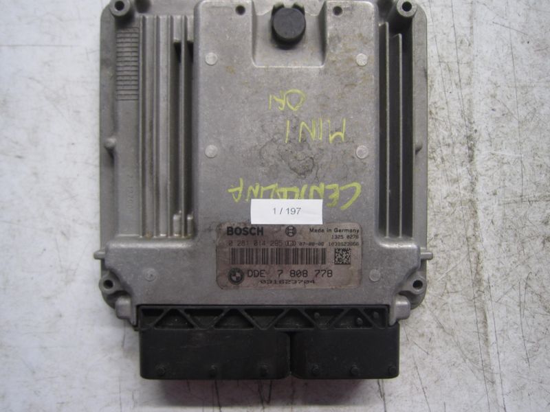 1-197 Centralina Motore Bosch 0 281 014 295 0281014295 7 808 778 1039S23666   MINI Diesel ONE