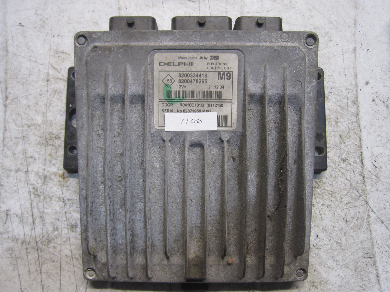 7-483 Centralina Motore Delphi R0410C131B   8200334419 8200478295 M9  NISSAN Diesel Micra