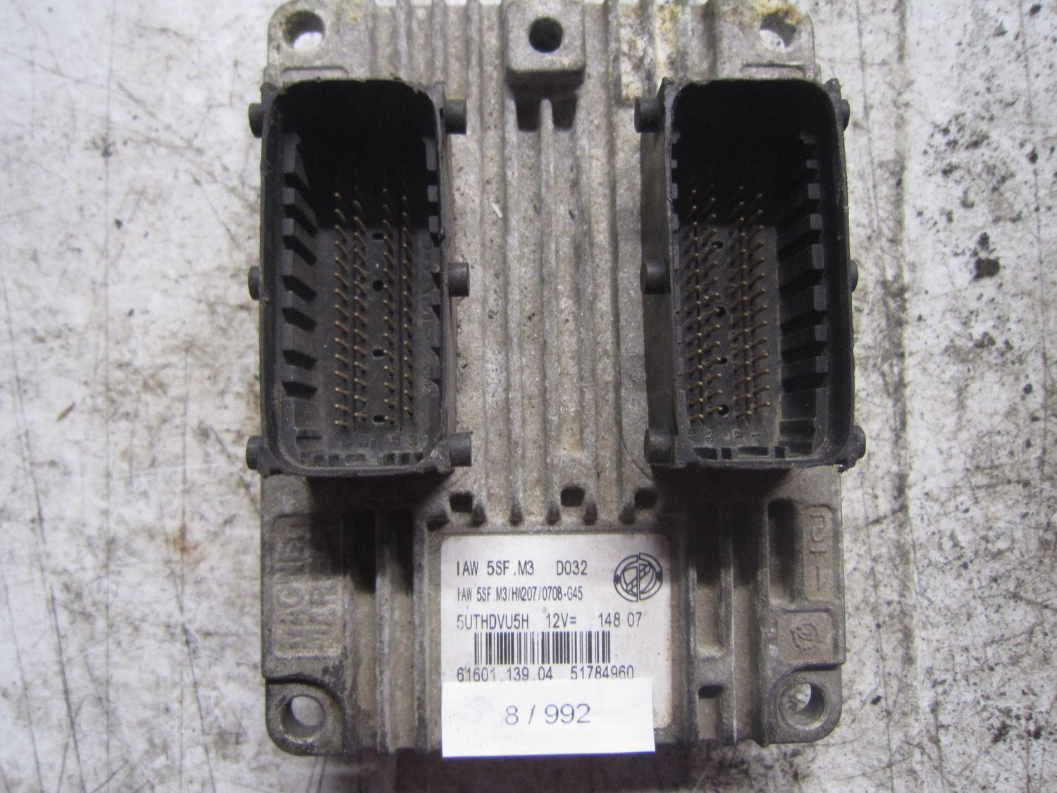 8-992 Centralina Motore Magneti Marelli IAW 5SF.M3 IAW5SF.M3 61601.139.04  51784960  LANCIA Benzina Musa