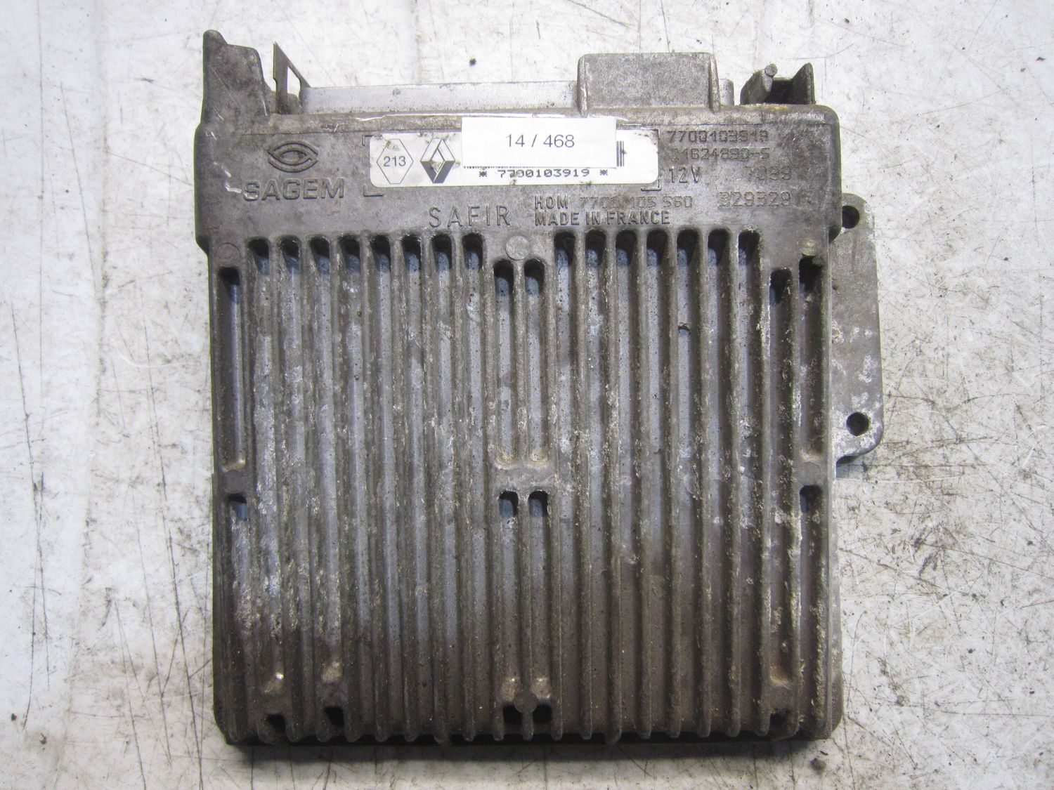 14-468 Centralina Motore Sagem SAFIR   7700103919     RENAULT Benzina Clio