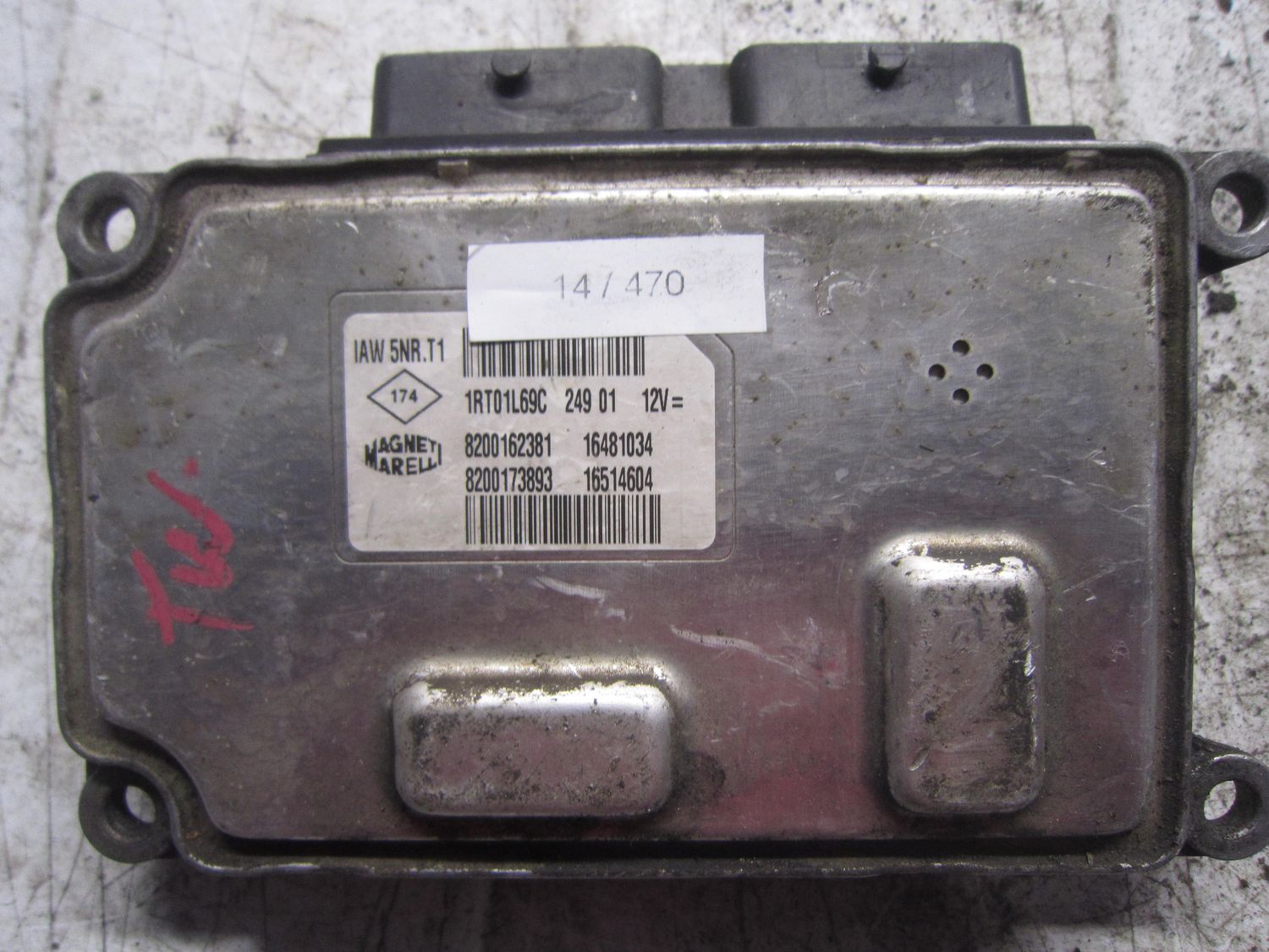 14-470 Centralina Motore Magneti Marelli IAW 5NR.T1 IAW5NR.T1 8200162381  8200173893 16481034   16514604 RENAULT Benzina Varie
