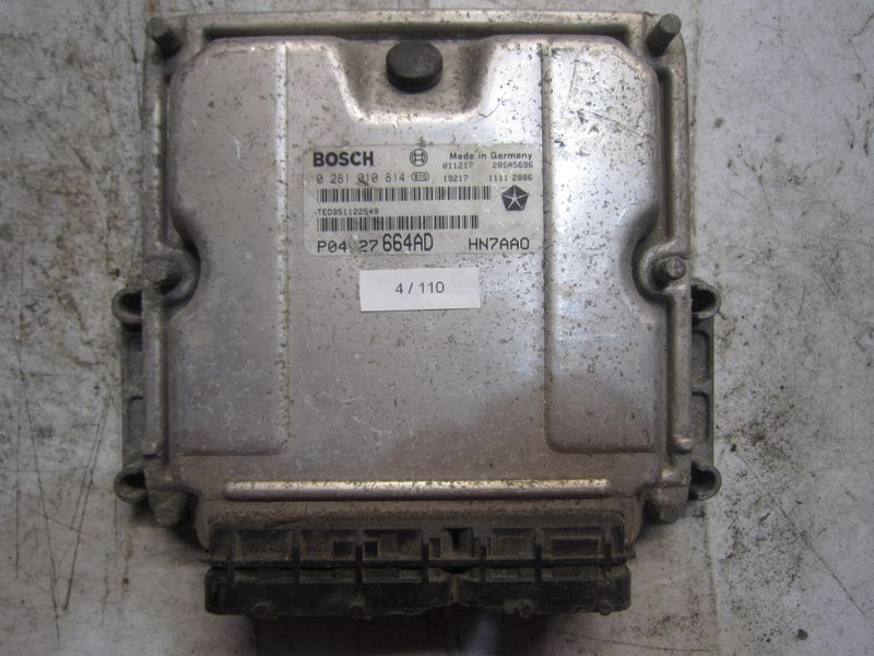 4-110 Centralina Motore Bosch 0 281 010 814 0281010814 P04727664AD 28SA5696 HN7AA0  CHRYSLER Diesel VOYAGER