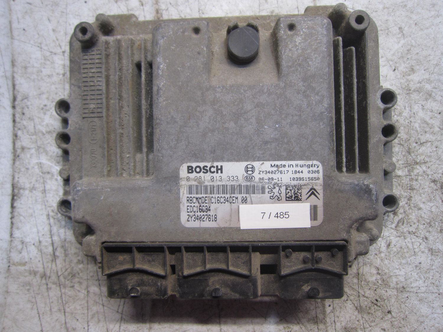 7-485 Centralina Motore Bosch 0 281 013 333 0281013333 ZY34027618 1039S15650 ZY34027617 EDC16C34 SUZUKI Diesel SANTANA