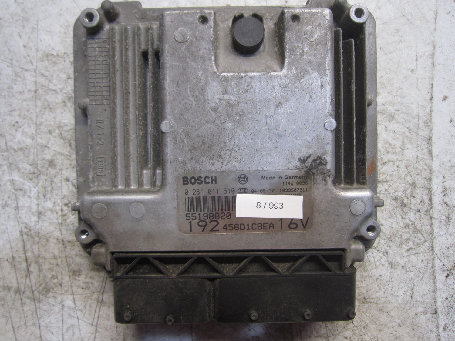 8-993 Centralina Motore Bosch 0 281 011 510 0281011510 55198820 1039S07311 192 456D1CBEA 16V  FIAT Diesel Stilo
