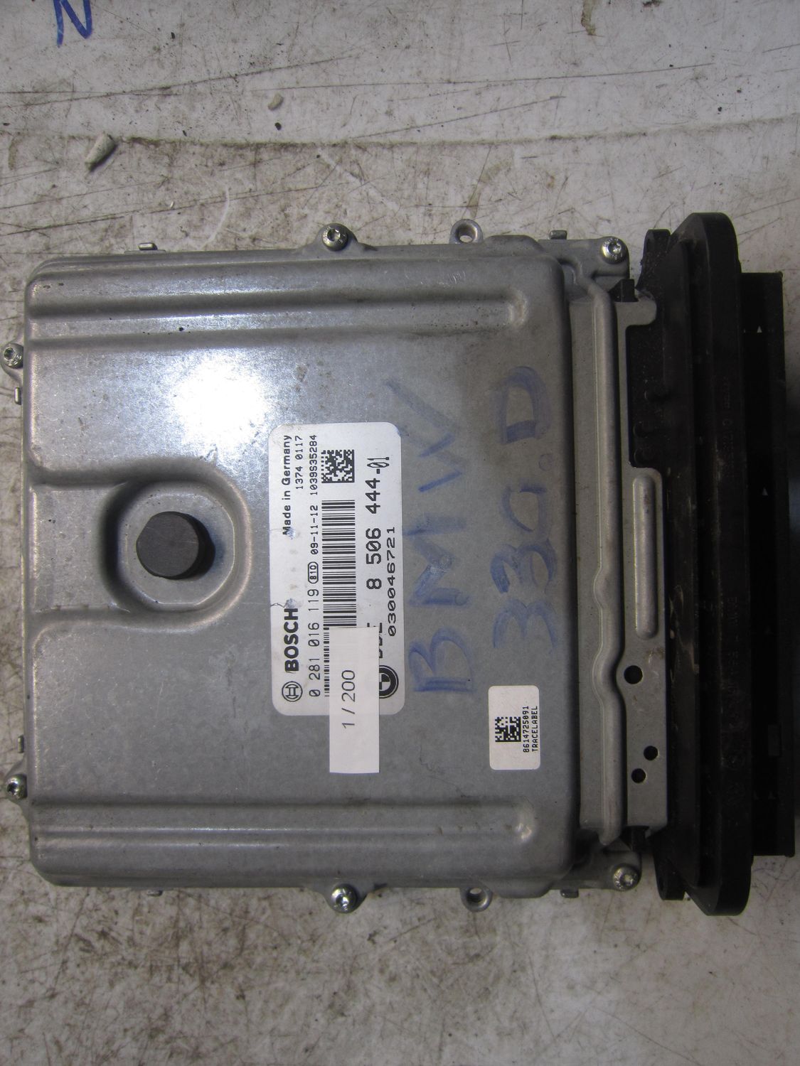 1-200 Centralina Motore Bosch 0 281 016 119 0281016119 8 506 444 1039S35284   BMW Diesel SERIE 3