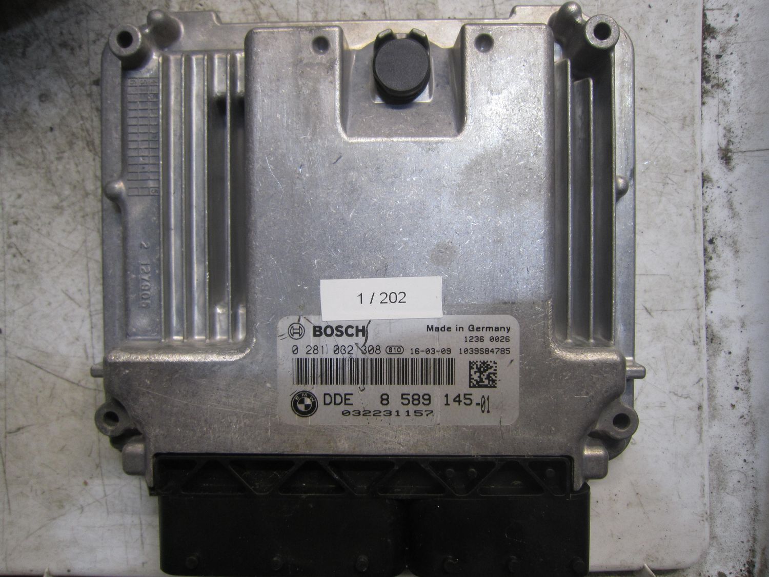 1-202 Centralina Motore Bosch 0 281 032 308 0281032308 8 589 145 1039S84785   BMW Diesel SERIE 1