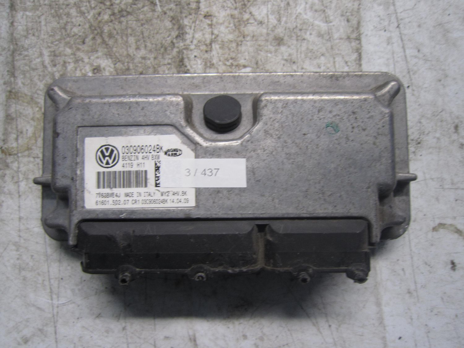 3-437 Centralina Motore Magneti Marelli 03C906024 BK 03C906024BK   61601.502.07 MY2 4HV.AF CR1 VOLKSWAGEN Benzina Polo