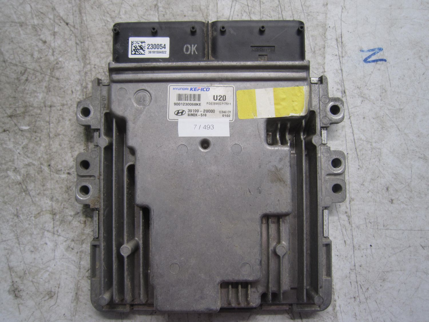 7-493 Centralina Motore Kefico 39199-2U000 391992U000 SIM2K-510 9001230068KE PDET6MECPI7511 U20 HYUNDAI Diesel Tucson