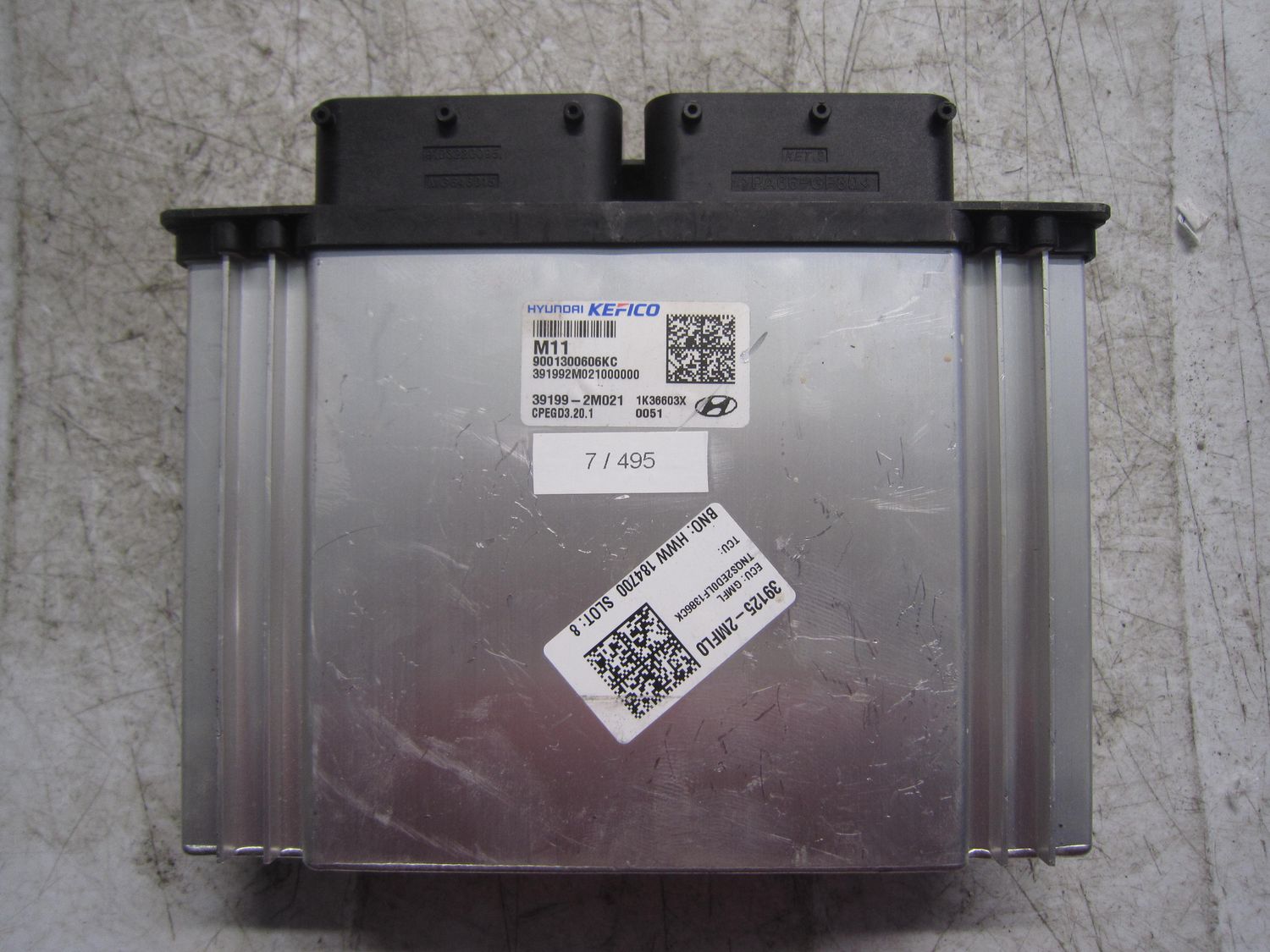 7-495 Centralina Motore Kefico 39199-2M021 391992M021 9001300606KC 391992M21000000 CPEGD3.20.1  HYUNDAI  Elettrica/Benzina TUCSON
