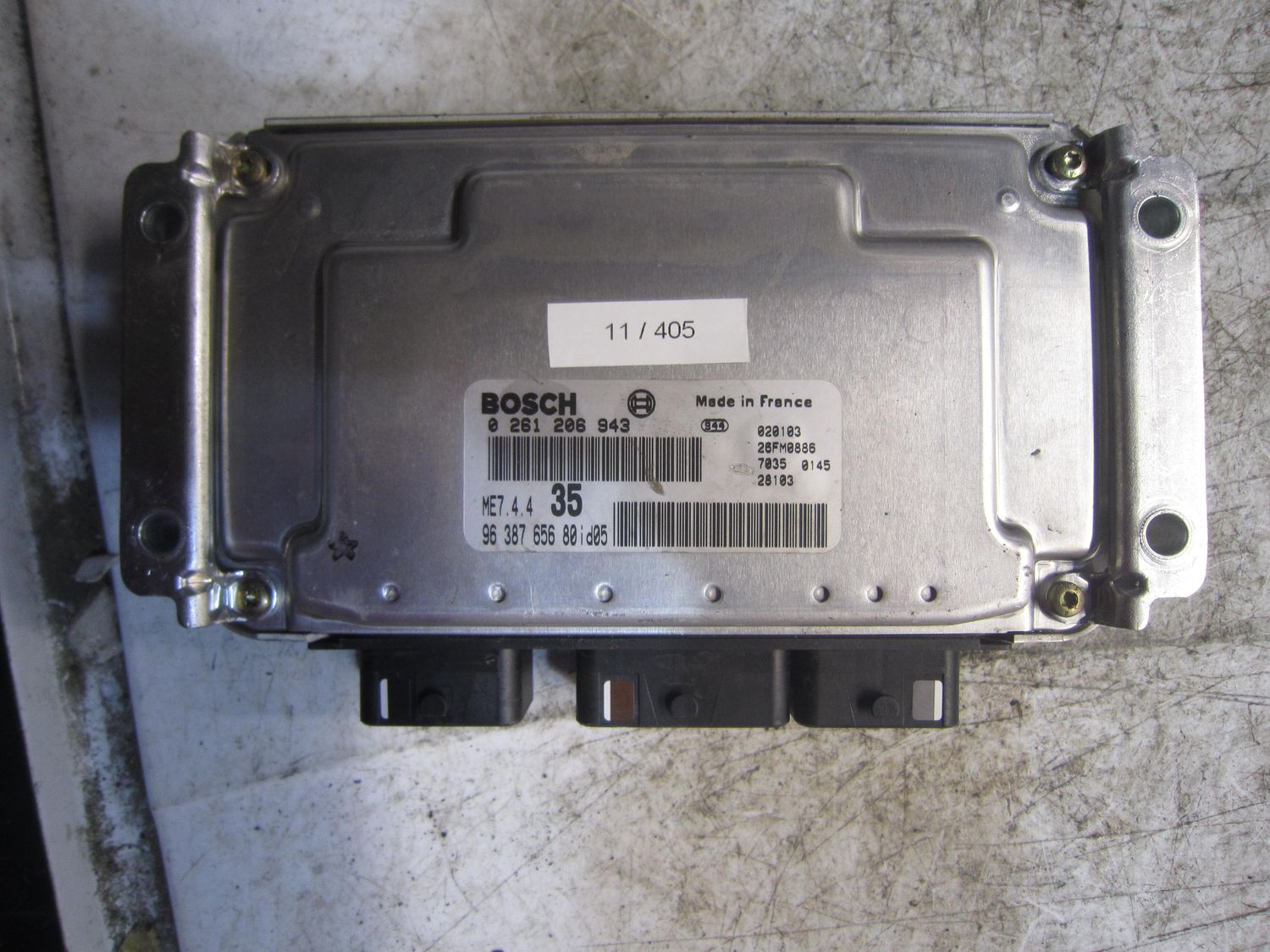 11-405 Centralina Motore Bosch 0 261 206 943 0261206943 96 387 656 80 26FM0886 ME7.4.4 35 PEUGEOT Benzina 307