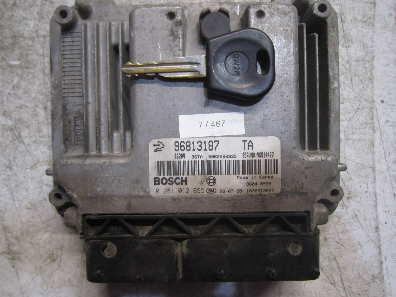 7-467 Centralina Motore Bosch 0 281 012 695 0281012695 96813187 1039S13807 96814427  CHEVROLET Diesel Captiva