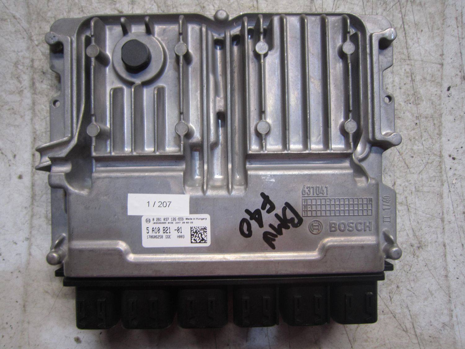 1-207 Centralina Motore Bosch 0 281 037 126 0281037126 5 A10 B21-01 1035202889 H003  BMW Diesel SERIE 1