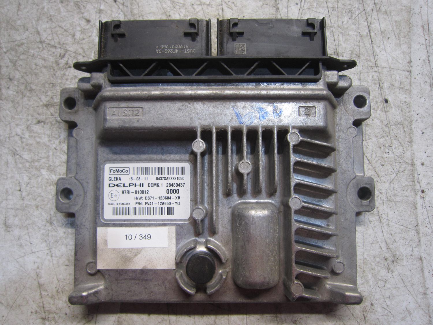10-349 Centralina Motore Delphi 28480437   DS71-12B684-XB FV41-12A650-YG DCM6.1  FORD Diesel KUGA