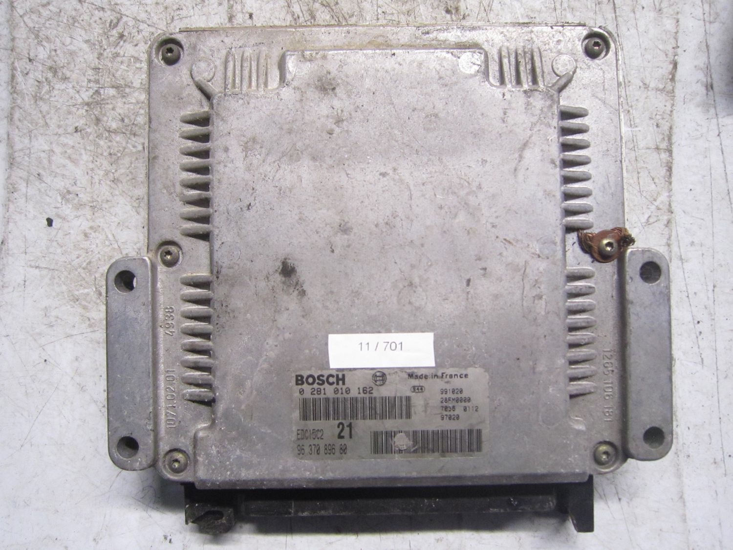 11-701 Centralina Motore Bosch 0 281 010 162 0281010162 96 370 896 80 28FM0000 EDC15C2 21 CITROEN / PEUGEOT Diesel Varie