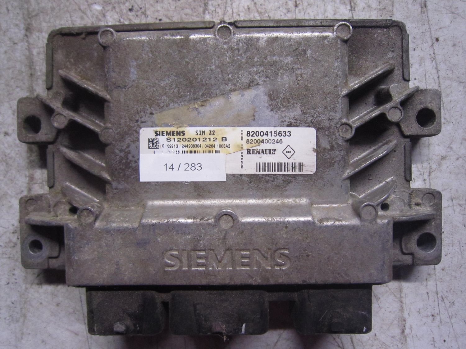 14-283 Centralina Motore Siemens S120201212 B S120201212B 8200415633 8200400246 SIM32  RENAULT Benzina Varie
