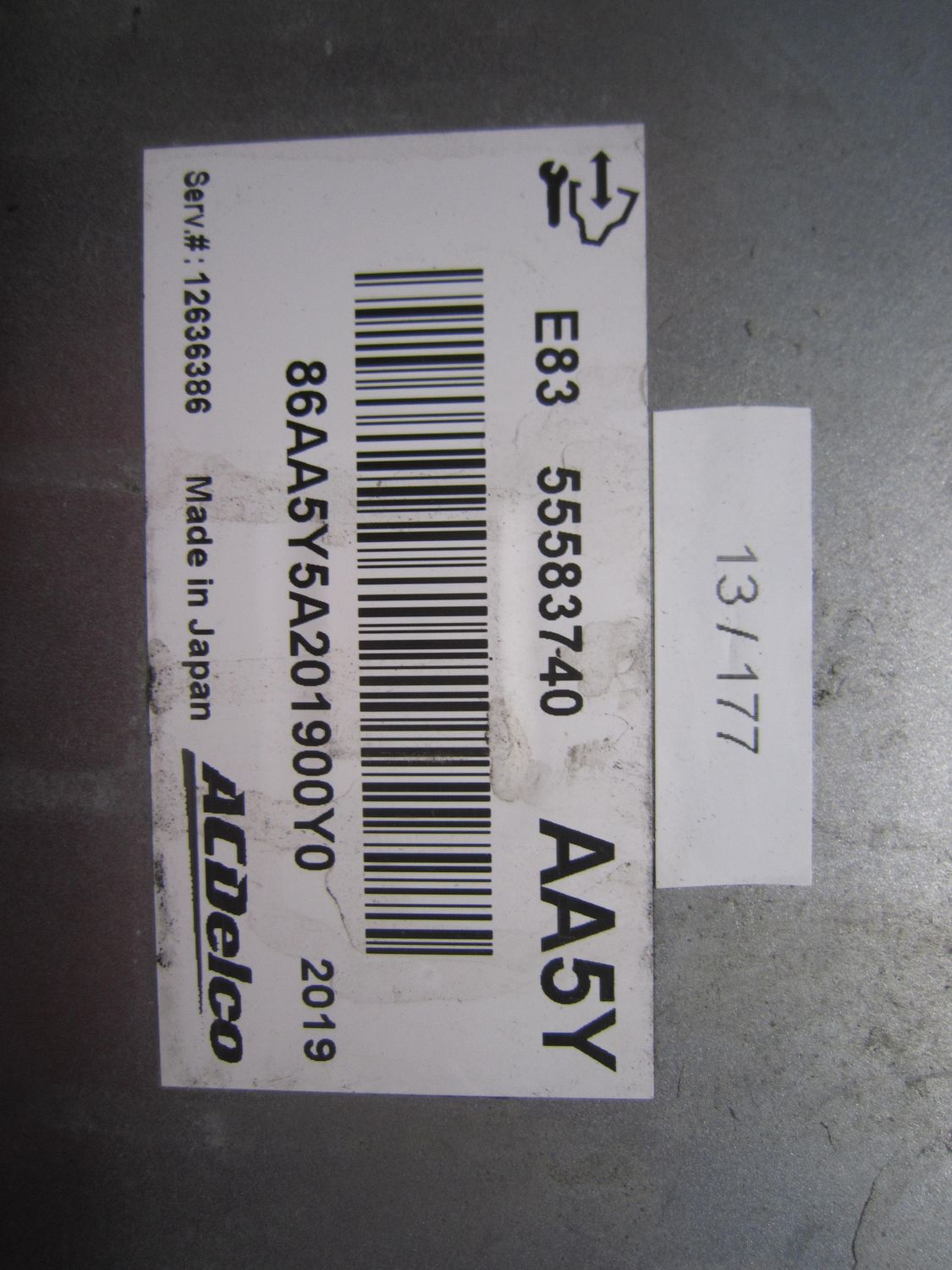 13-177 Centralina Motore Acdelco 55583740   12636386 AA5Y  E83 OPEL Benzina Corsa