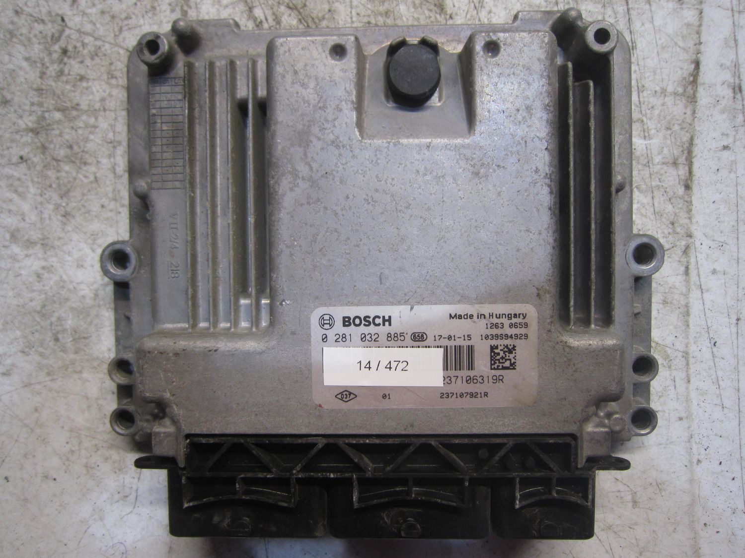 14-472 Centralina Motore Bosch 0 281 032 885 0281032885 237106319R 1039S94929   RENAULT Diesel KANGOO