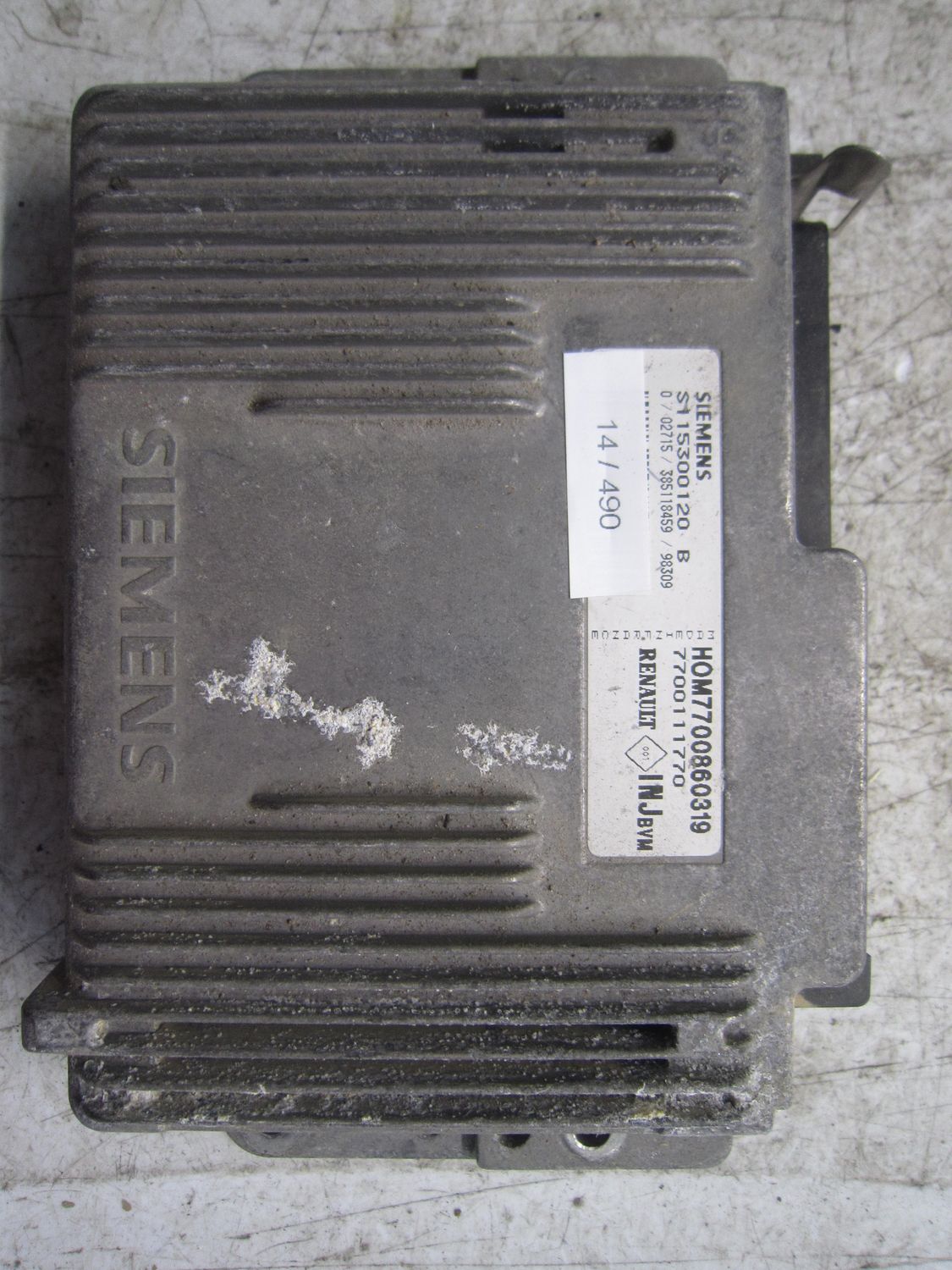 14-490 Centralina Motore Siemens S115300120   HOM7700860319 7700111770   RENAULT Benzina Varie