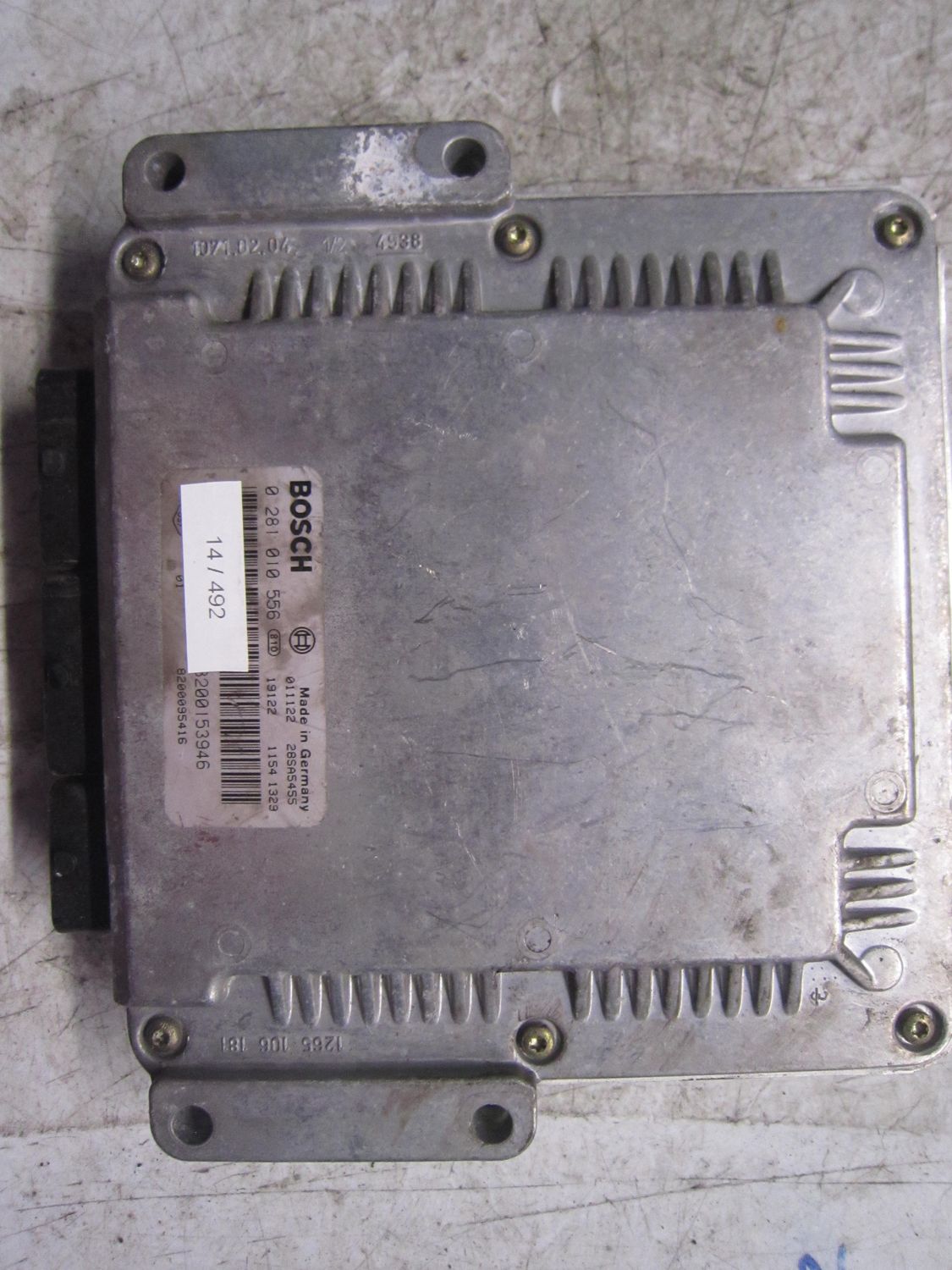 14-492 Centralina Motore Bosch 0 281 010 556 0281010556 8200153946 28SA5455 8200095416  RENAULT Diesel LAGUNA