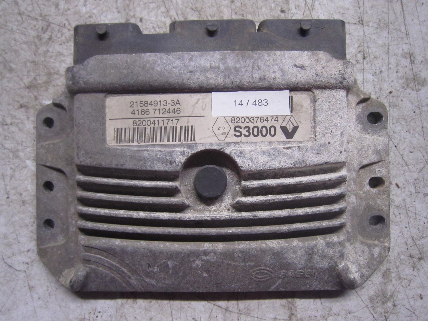 14-483 Centralina Motore Sagem 21584913-3A 215849133A 8200411717 8200376474 4166 712446 S3000 RENAULT Benzina Clio