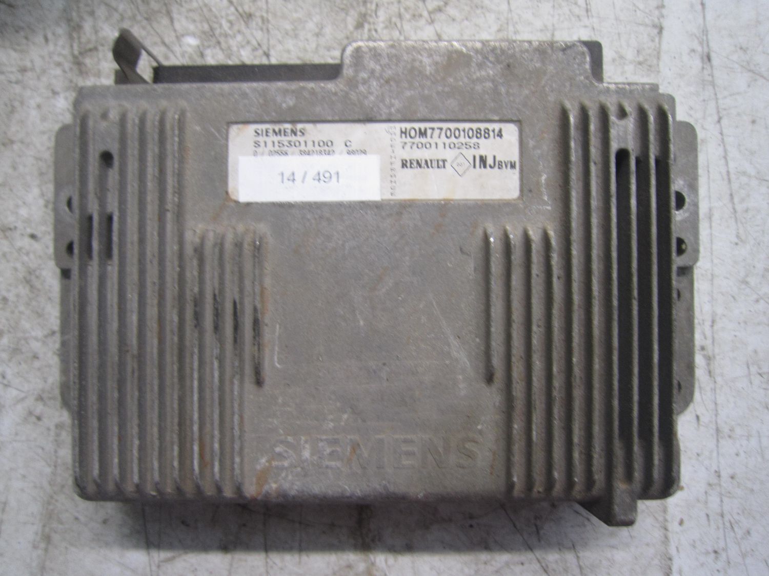 14-491 Centralina Motore Siemens S115301100   HOM7700108814 7700110258   RENAULT Benzina Varie