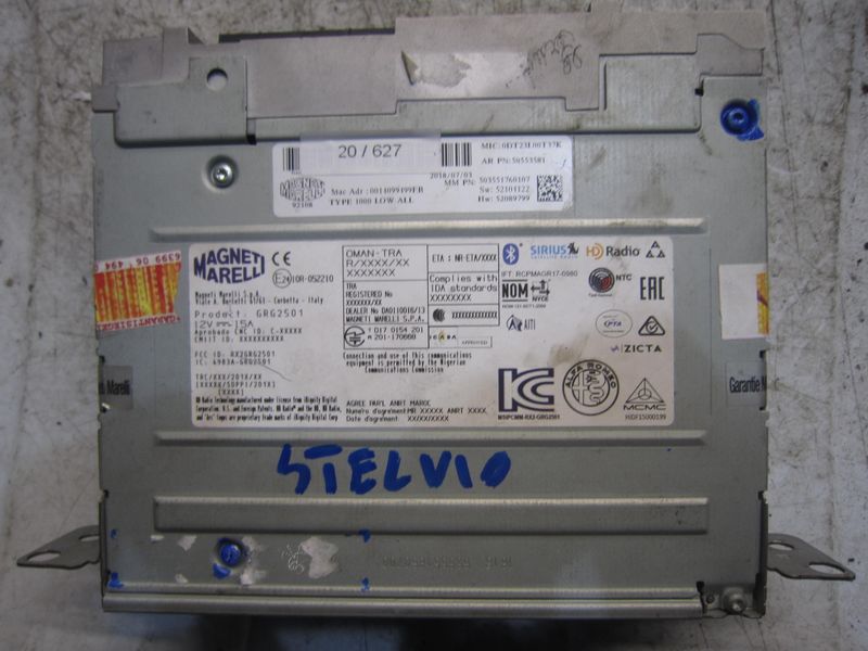 20-627 Navigatore Magneti Marelli 50553581   505535810 503551760107   ALFA ROMEO  STELVIO