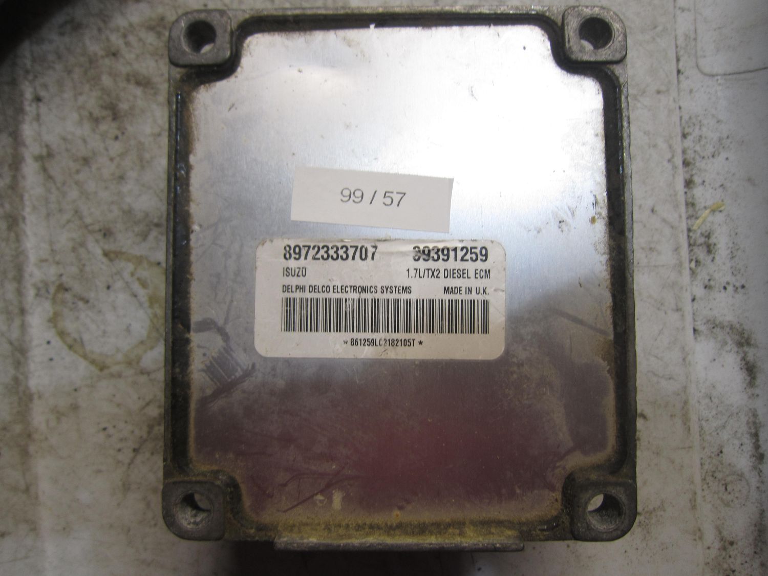 99-57 Centralina Motore Delphi 8972333707   39391259 1.7L/TX2   OPEL Benzina Varie