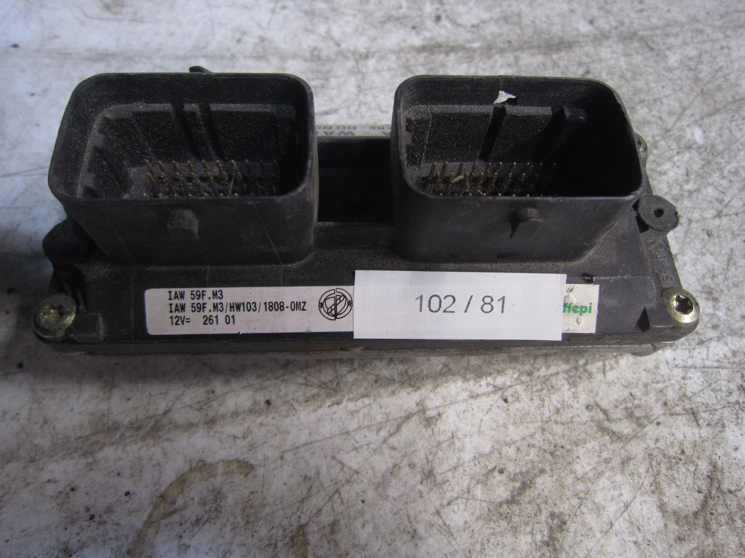 102-81 Centralina Motore Magneti Marelli IAW 59F.M3 IAW59F.M3       HW103/1808-OMZ FIAT Benzina Punto