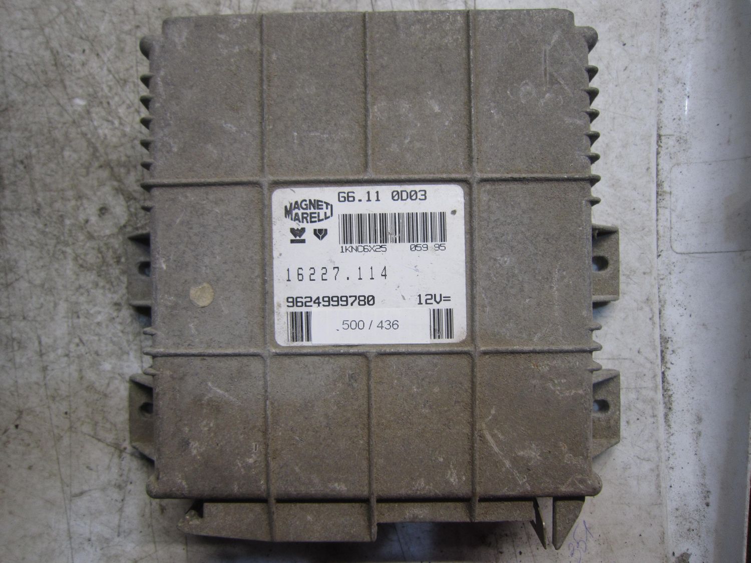 500-436 Centralina Motore Magneti Marelli G6.11 0D03 G6.110D03 9624999780 16227.114   CITROEN / PEUGEOT Benzina Varie