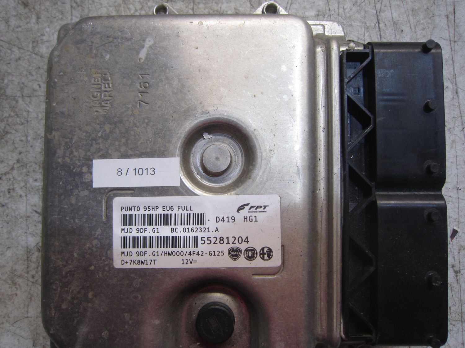 8-1013 Centralina Motore Magneti Marelli 55281204   MJD 9DF.G1 BC.0162321.A PUNTO 95HP EU6 FULL HW000/4F42-G125 FIAT Diesel Punto