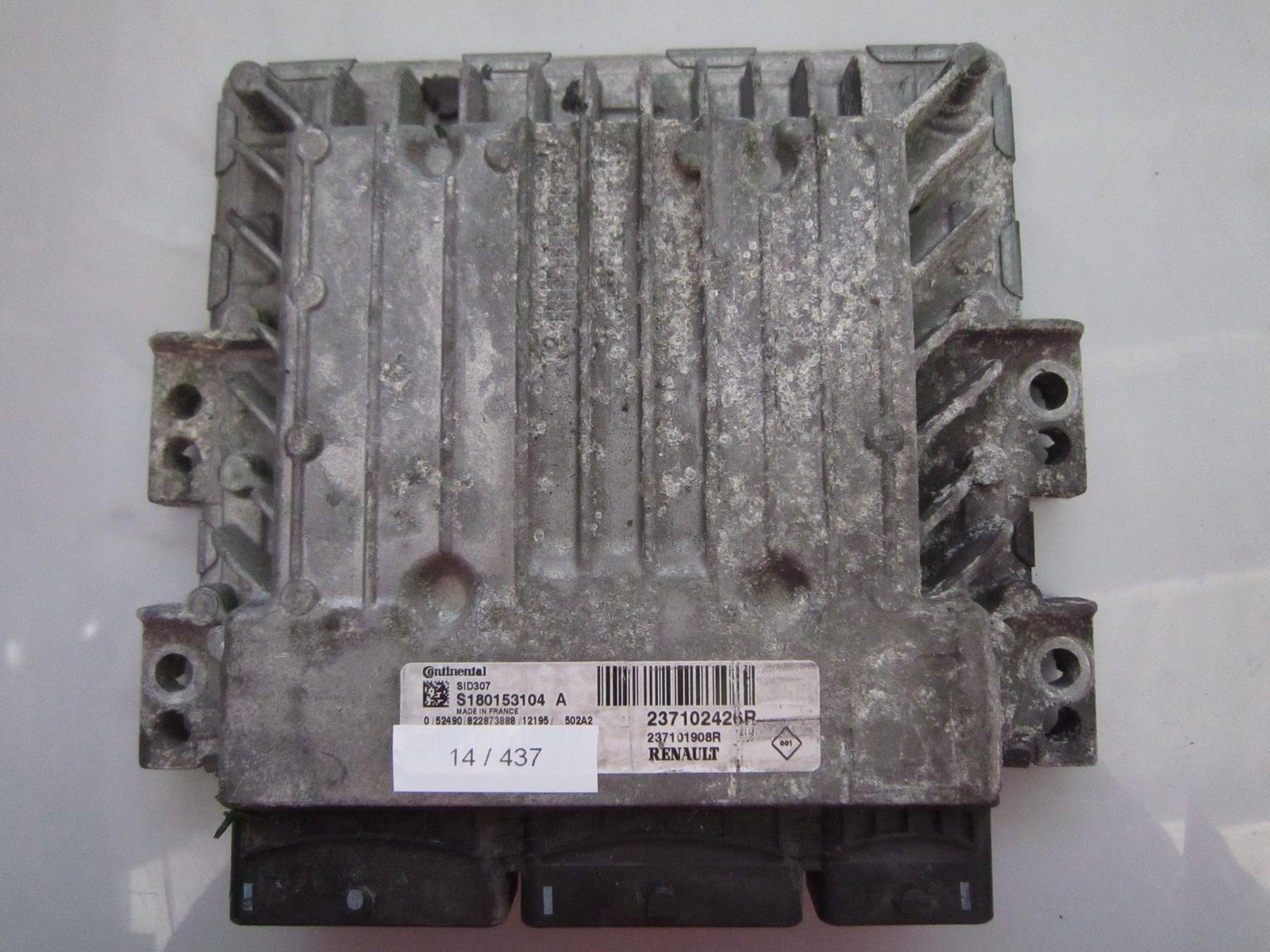 14-437 Centralina Motore Continental S180153104 A S180153104A 237102426R 237101908R SID 307  RENAULT Diesel Megane
