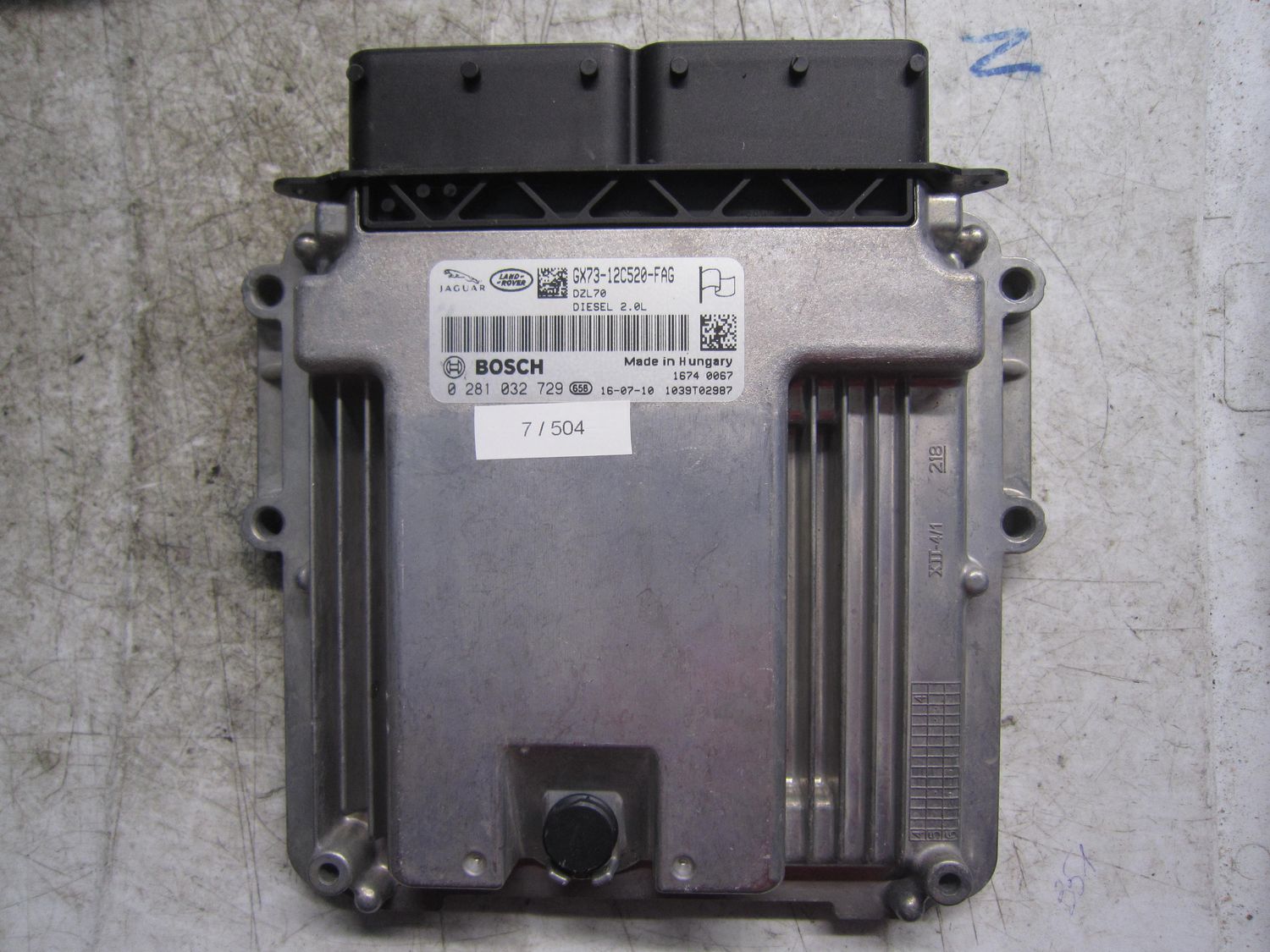 7-504 Centralina Motore Bosch 0 281 032 729 0281032729 GX73-12C520-FAG 1039T02987 DZL70  LAND ROVER Diesel Discovery