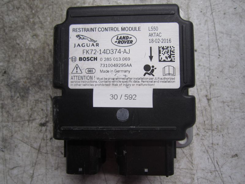 30-592 Centralina Airbag Bosch 0 285 013 069 0285013069 FK72-14D374-AJ Prodotto Nuovo   LAND ROVER  Discovery