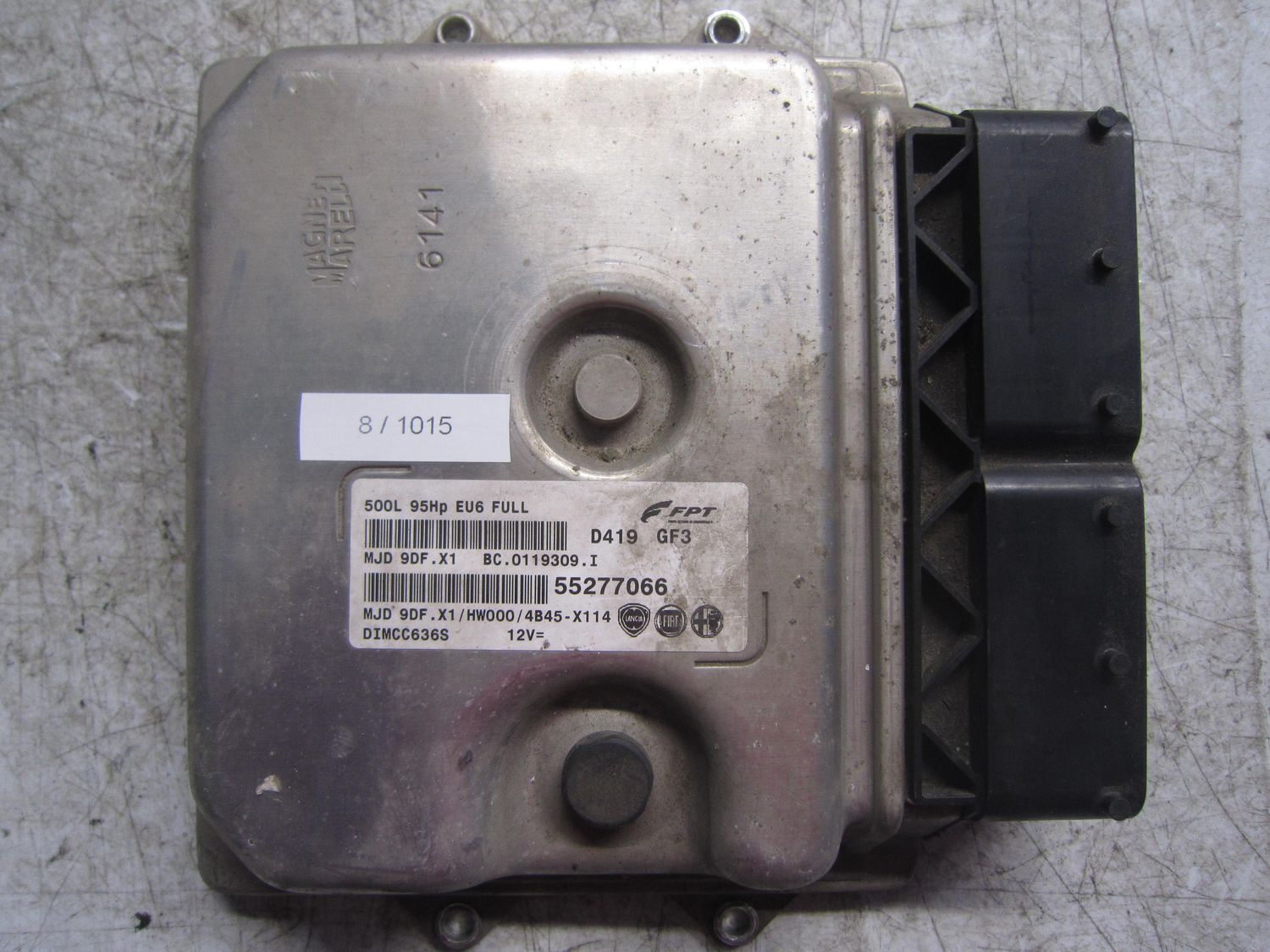 8-1015 Centralina Motore Magneti Marelli 55277066   MJD 9DF.X1 BC.0119309.I 500L 95HP EU6 FULL HW000/4B45-X114 FIAT Diesel 500