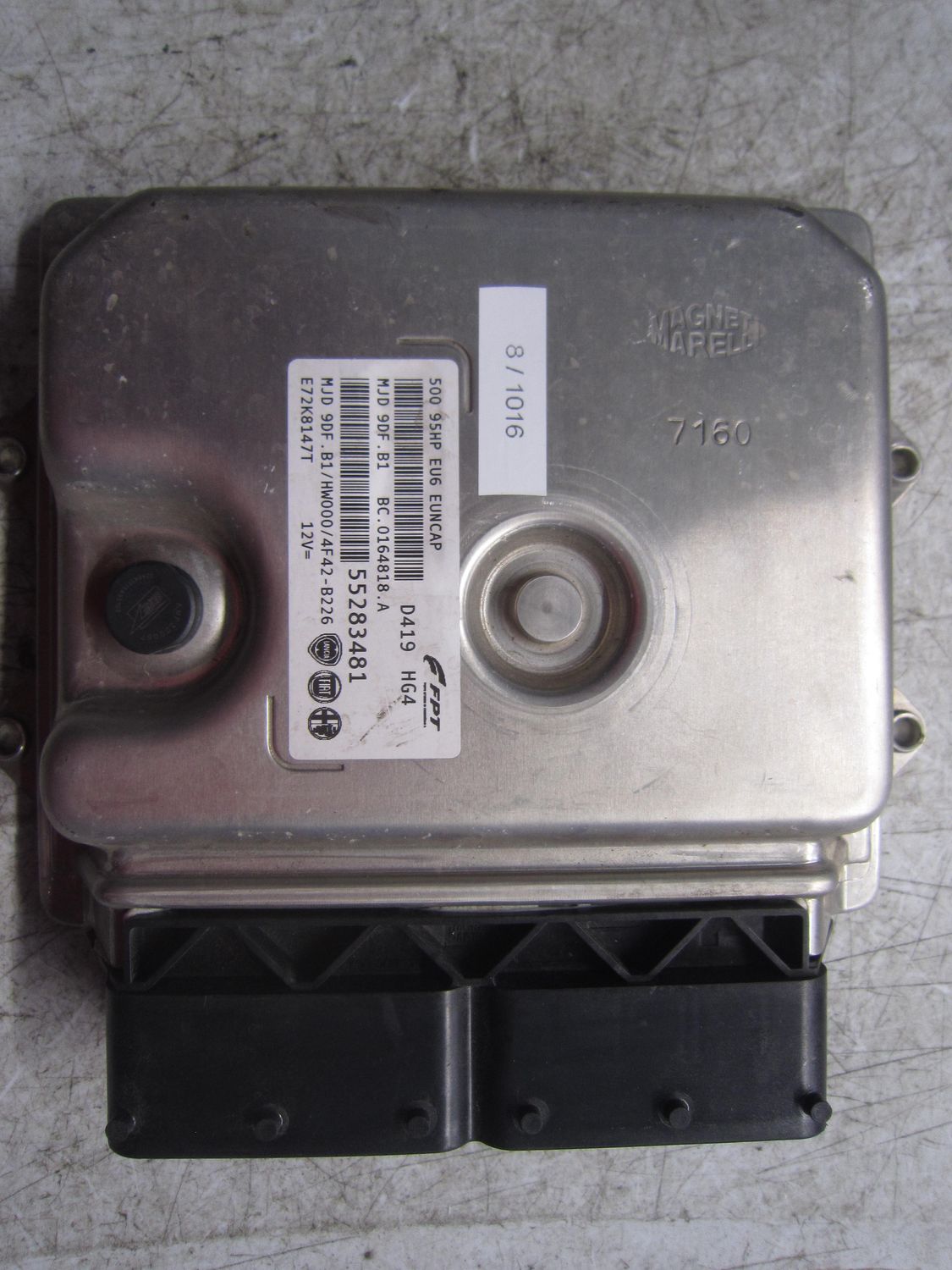 8-1016 Centralina Motore Magneti Marelli 55283481   MJD 9DF.B1 BC.0164818.A 500L 95HP EU6 EUNCAP HW000/4F42-B226 FIAT Diesel 500