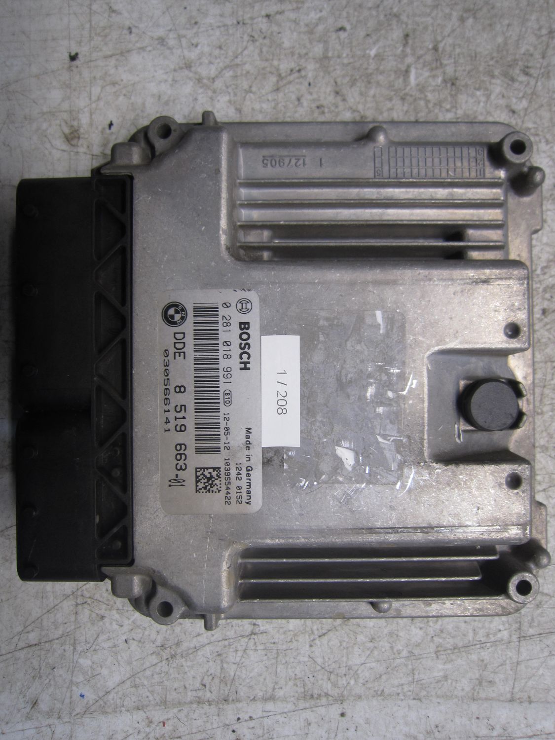 1-208 Centralina Motore Bosch 0 281 018 991 0281018991 8 519 663 1039S54422   MINI Diesel Cooper