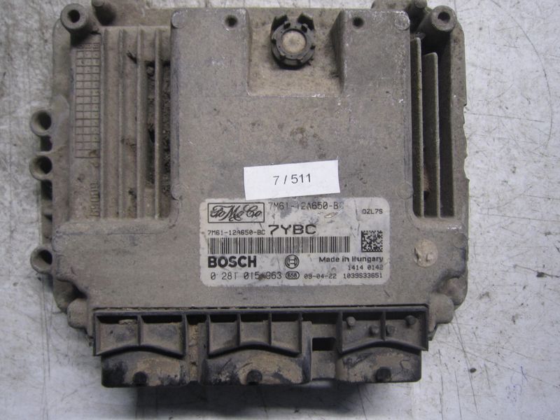7-511 Centralina Motore Bosch 0 281 015 963 0281015963 7M61-12A650-BC 1039S33651 7YBC  MAZDA Diesel 3