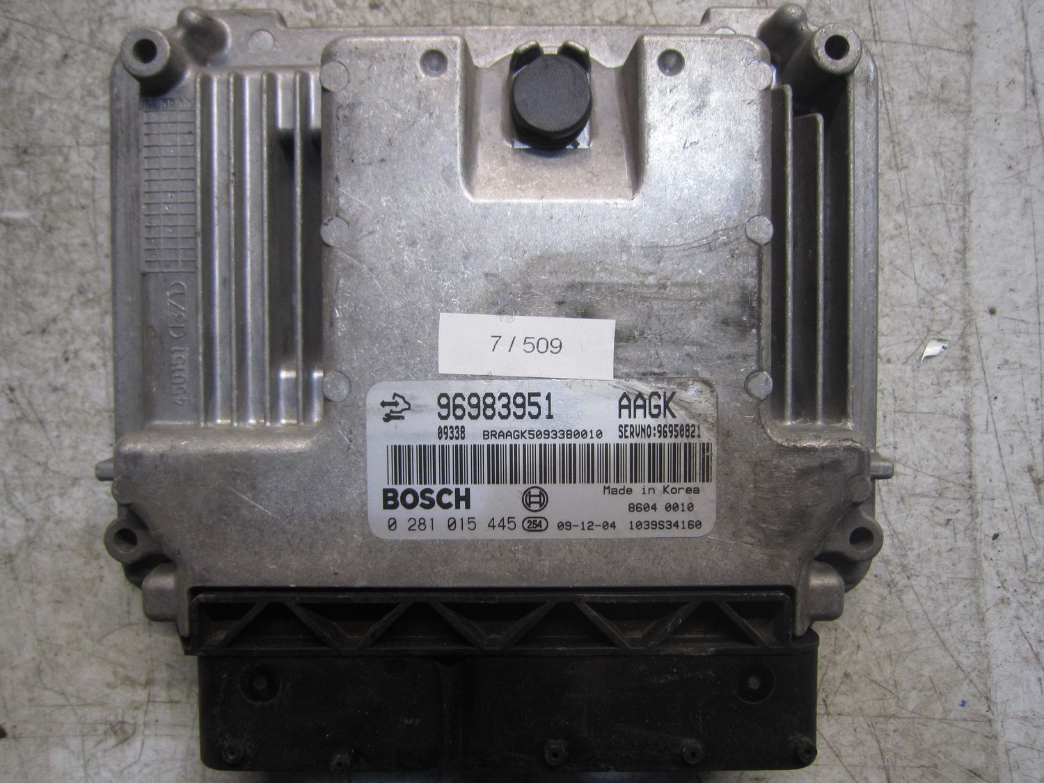 7-509 Centralina Motore Bosch 0 281 015 445 0281015445 96983951 1039S34169 96950821  CHEVROLET Diesel Captiva