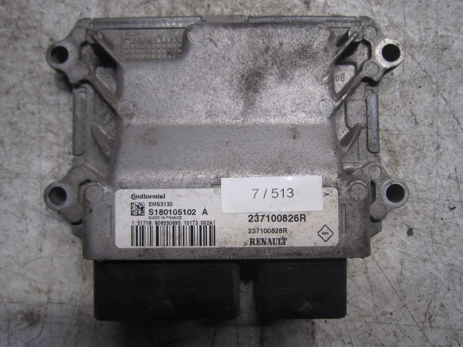 7-513 Centralina Motore Continental S180105102 A S180105102A 237100826R 237100828R EMS3130  DACIA Benzina Duster